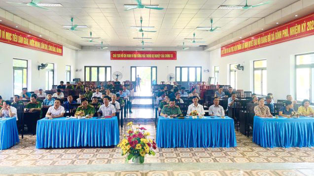 BCĐ phòng chống tội phạm TNXH và phong trào toàn dân bảo vệ ANTQ xã Bình Phú tổ chức Ngày hội toàn dân bảo vệ ANTQ năm 2024